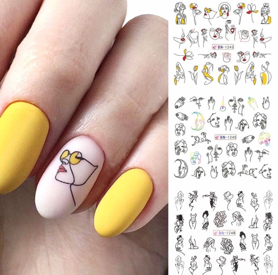 Social Pegatinas para uñas 