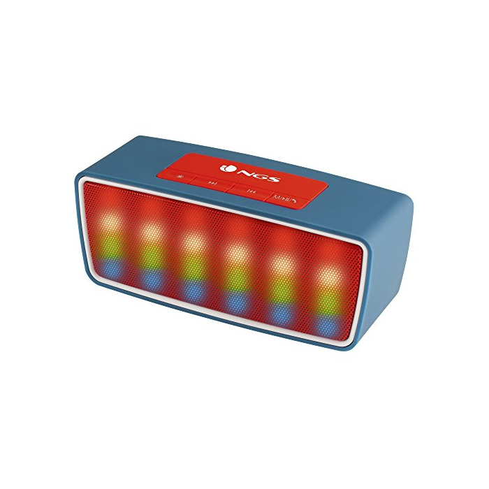 Electronic NGS Roller Glow 3 W Azul, Rojo - Altavoces portátiles