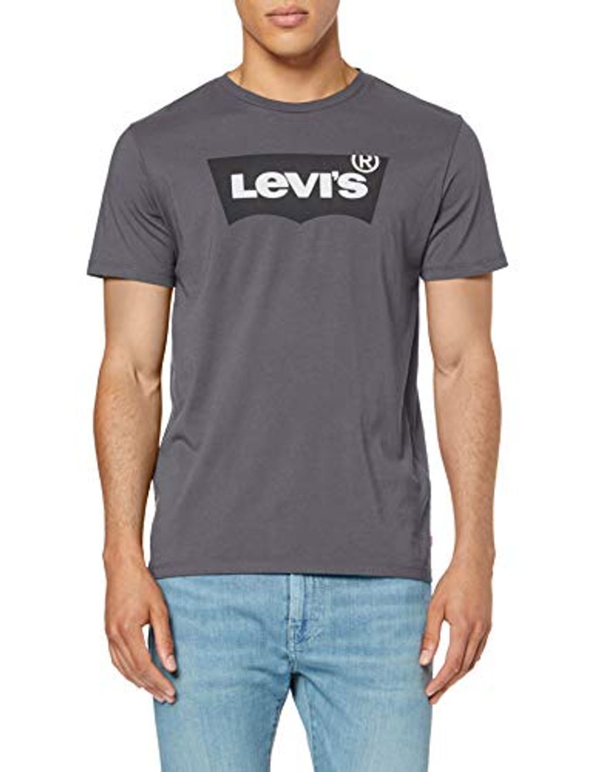 Moda Levi's Housemark Graphic tee T-Shirt, Negro