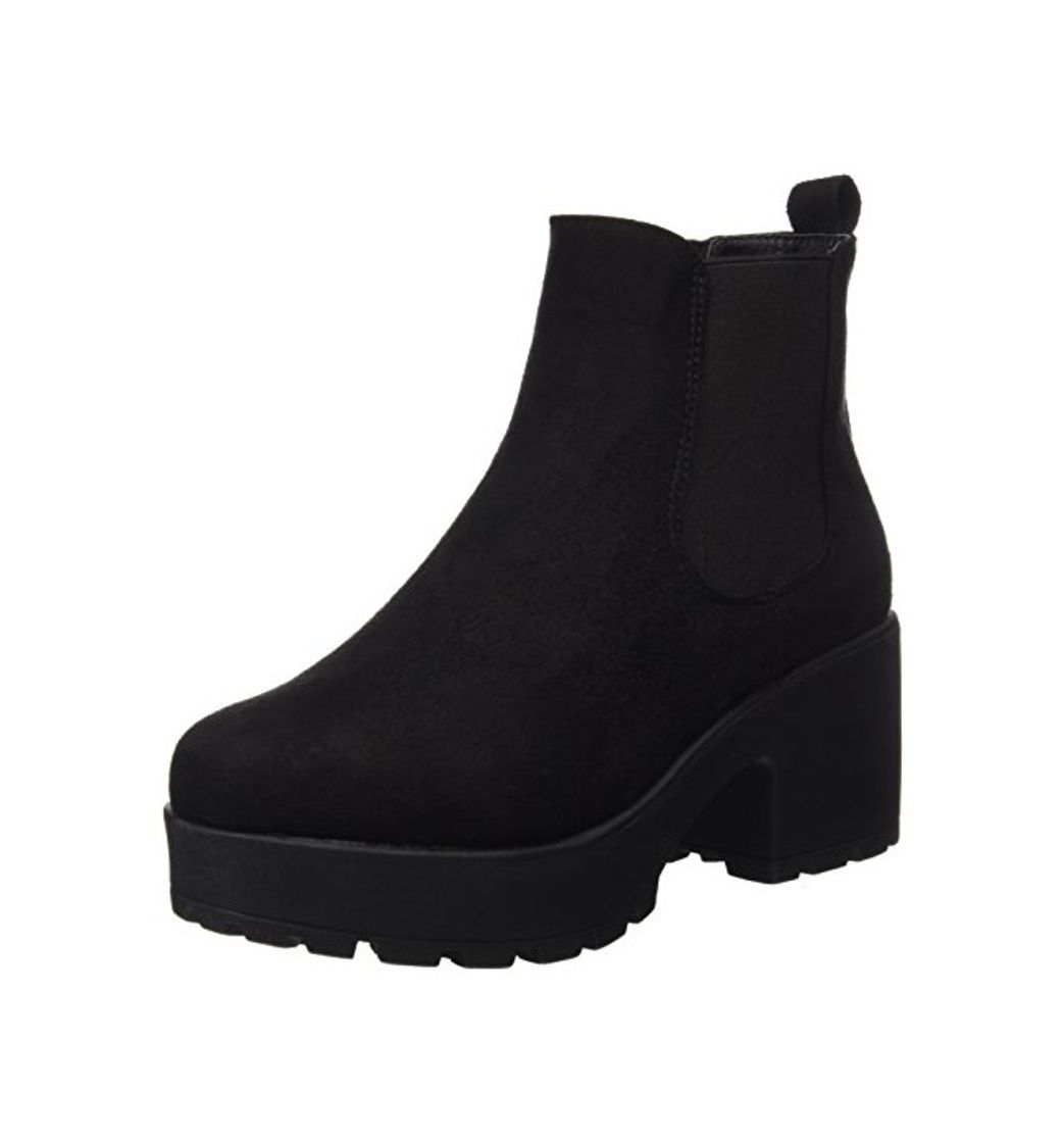 Social COOLWAY Irby, Botas Chelsea para Mujer, Negro