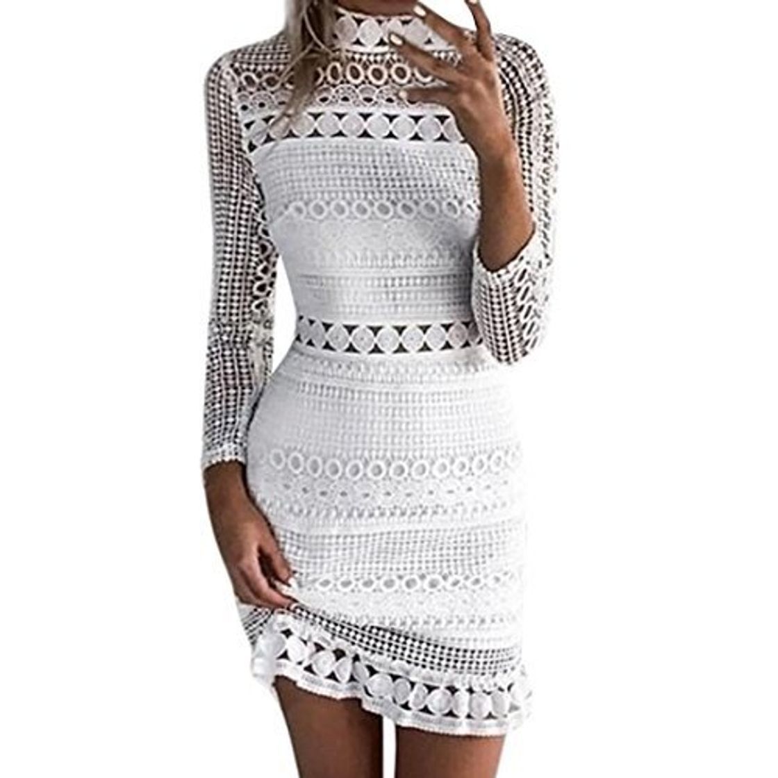 Social Overdose Womens Sexy Lace Bodycon Cocktail Ladies Party Pencil Midi Dress Imperio