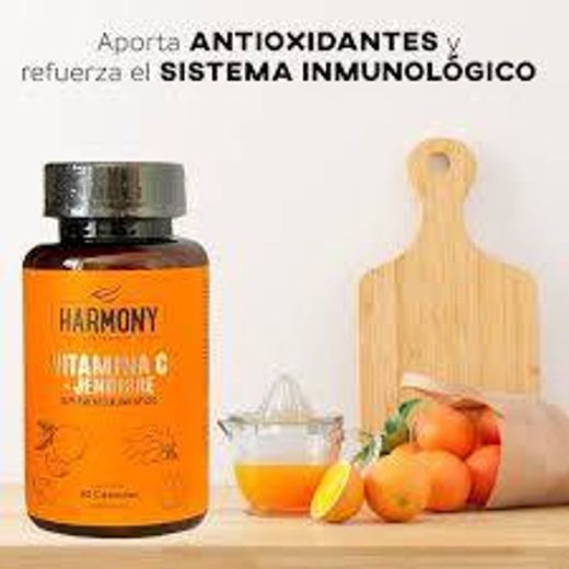 Vitamina C con Jengibre, Suplemento alimenticio, Harmony pro