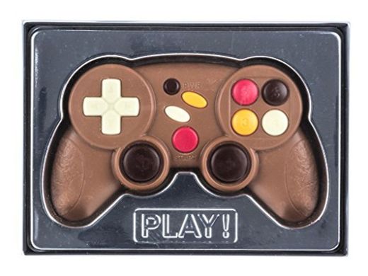 Mando de videojuegos de chocolate con caja de regalo