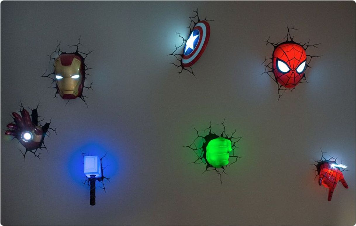 Social Lámpara de Pared de Avengers