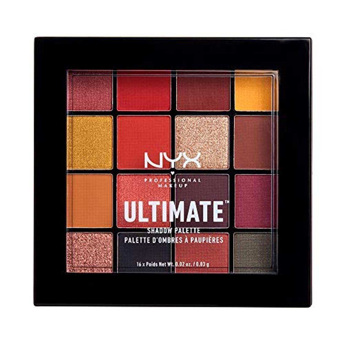 Social NYX Professional Makeup Paleta de sombra de ojos Ultimate Shadow Palette, Pigmentos