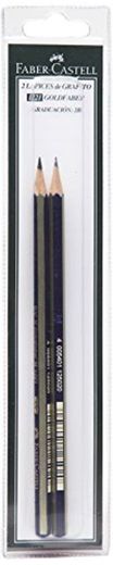 Faber-Castell B-1221-2B-2 - Blíster con 2 lápices de grafito Goldfaber 1221