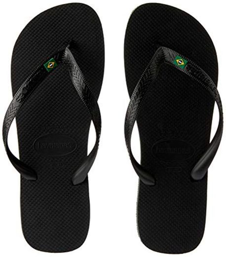 Havaianas Brasil, Chanclas Unisex Adulto, Negro