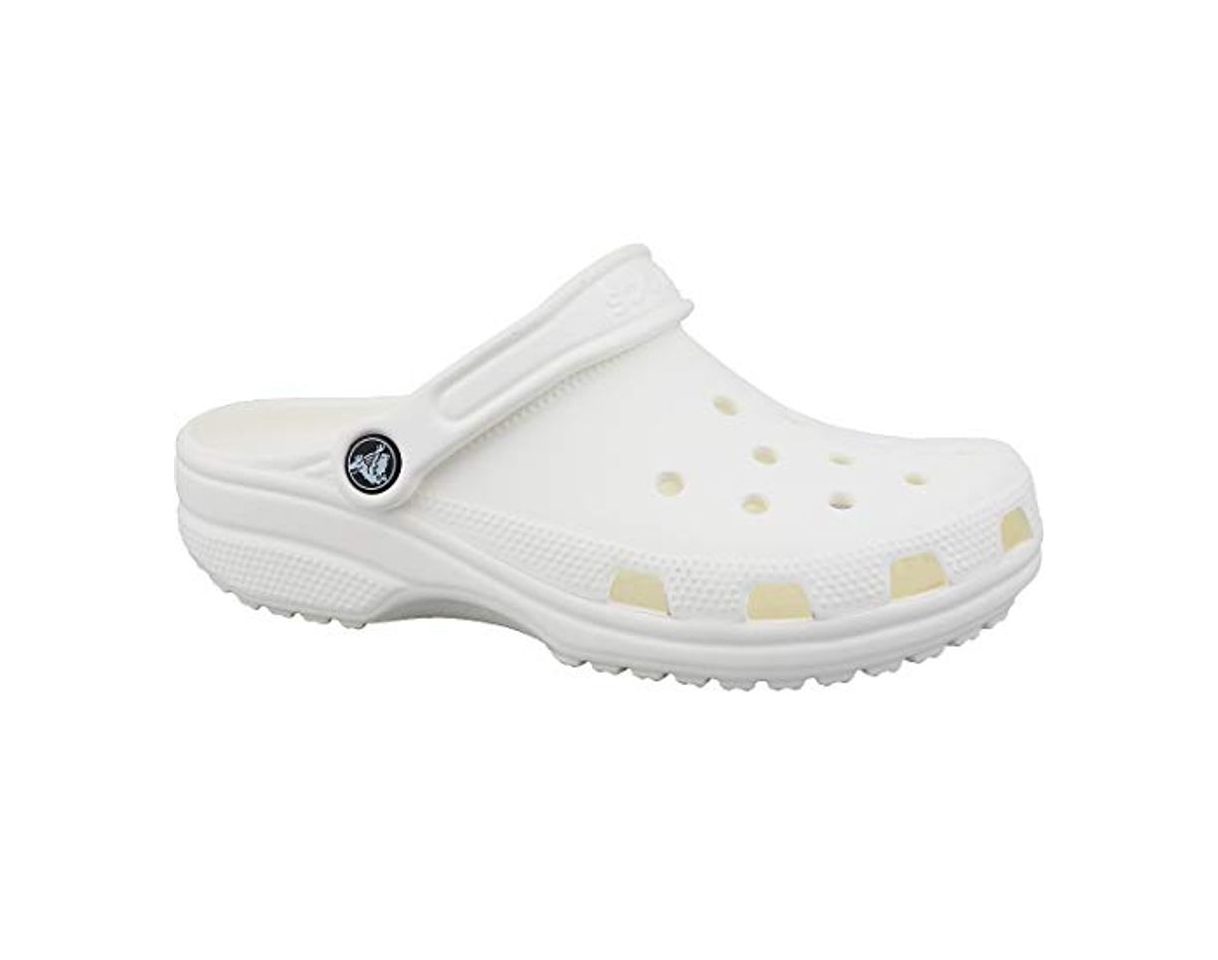 Moda Crocs Sabots Blanc Mixte Adulte, Zuecos Unisex 100, 42