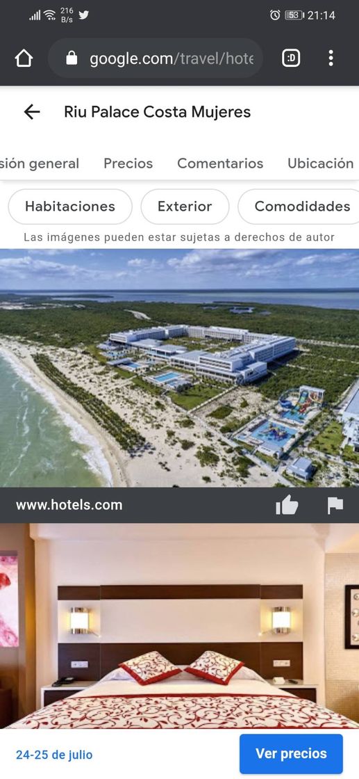 Lugar Hotel Riu Palace Costa Mujeres