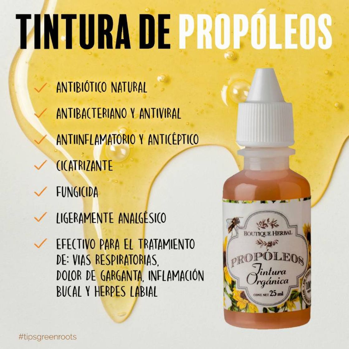 Producto PROPÓLEOS ORGÁNICOS TINTURA

