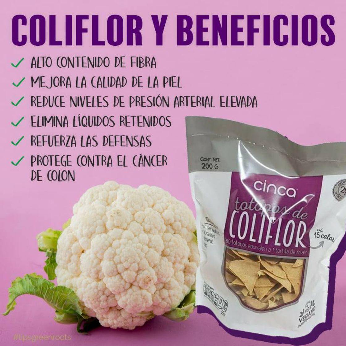 Product Totopos de Coliflor 200g