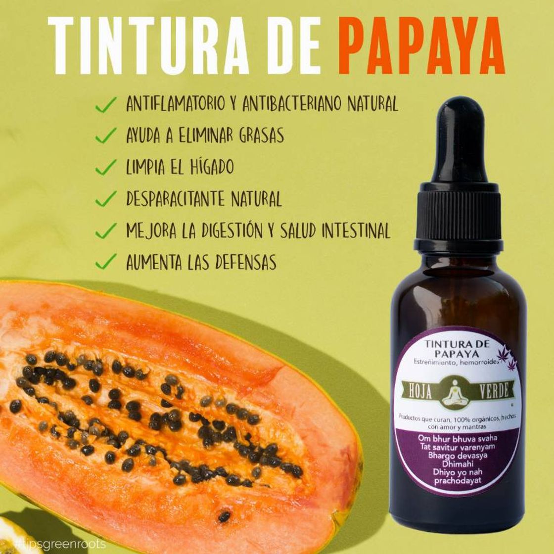 Productos Tintura de Papaya