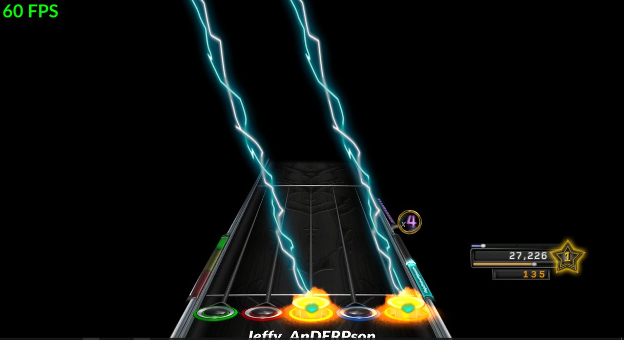 Music Game play guitar hero (clone hero) 