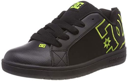 DC Shoes Court Graffik, Zapatillas de Skateboard para Niños, Negro