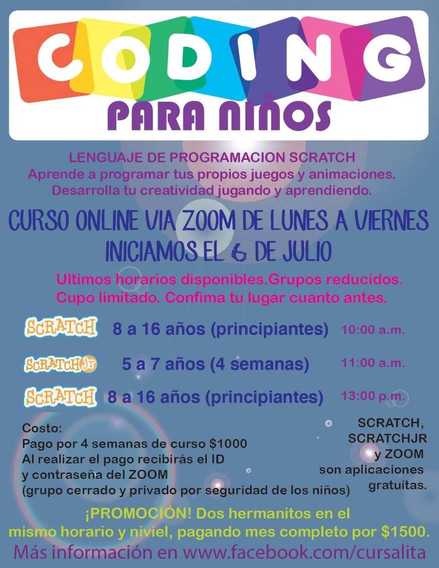 Moda Curso en línea de Scratch