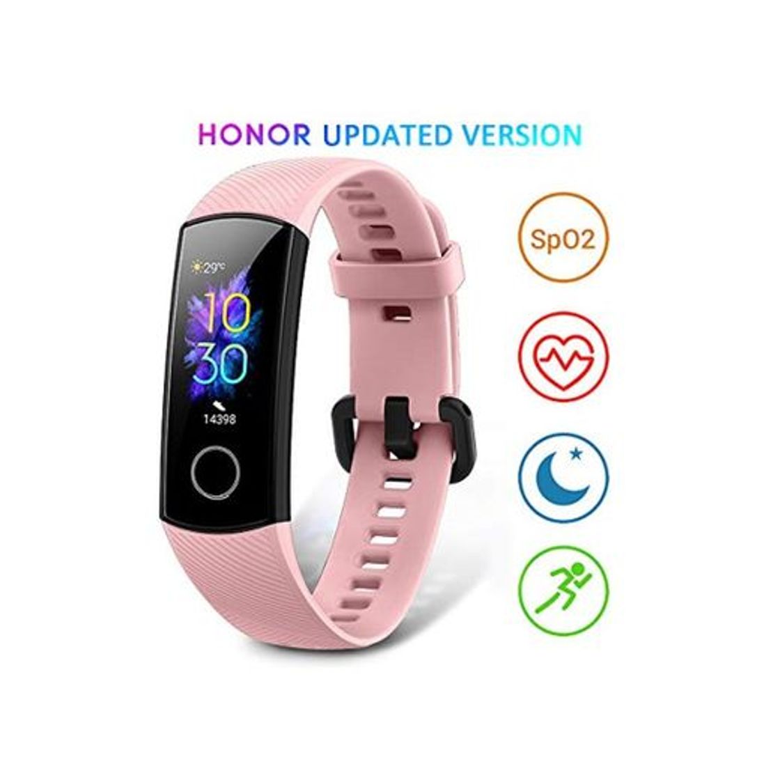 Social HONOR Band 5 Smartwatch Pulsera de Actividad con Pulsómetro Mujer Hombre