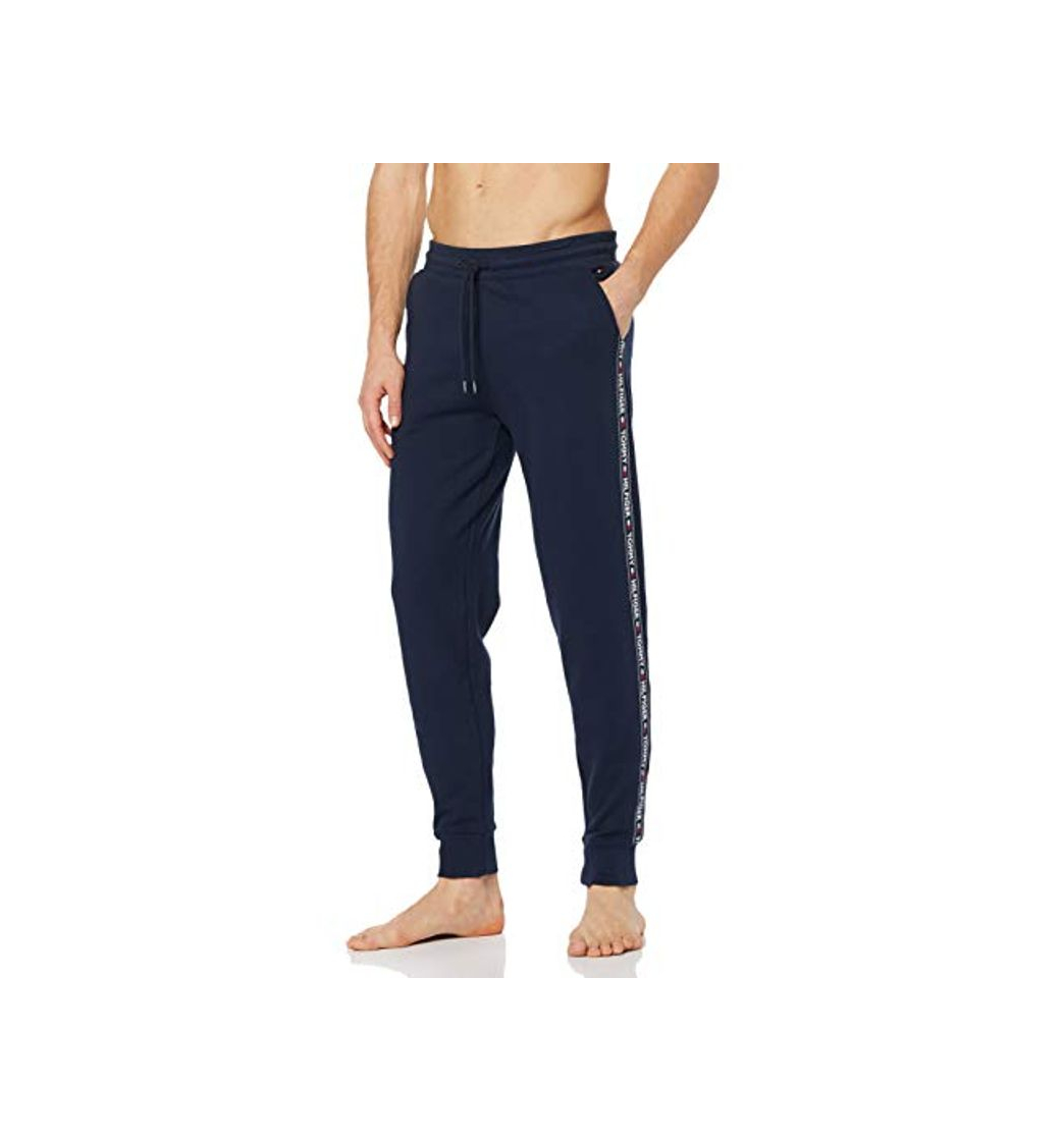 Social Tommy Hilfiger Repeat Logo Tape Joggers Pantalones Deportivos, Azul