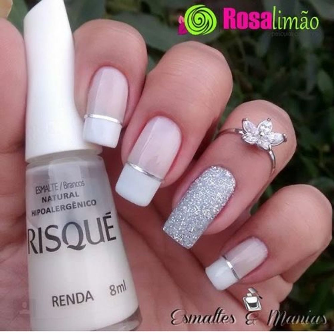 Moda Unhas brancas