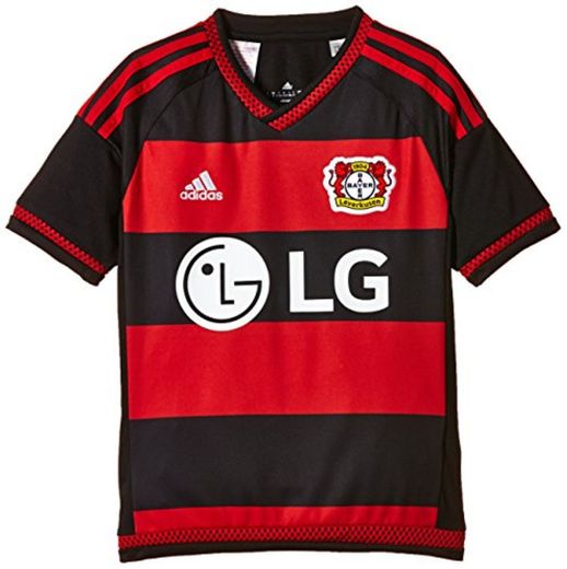 adidas Kurzarm Trikot Bayer Leverkusen 2015 Replica Camiseta, Hombre, Negro