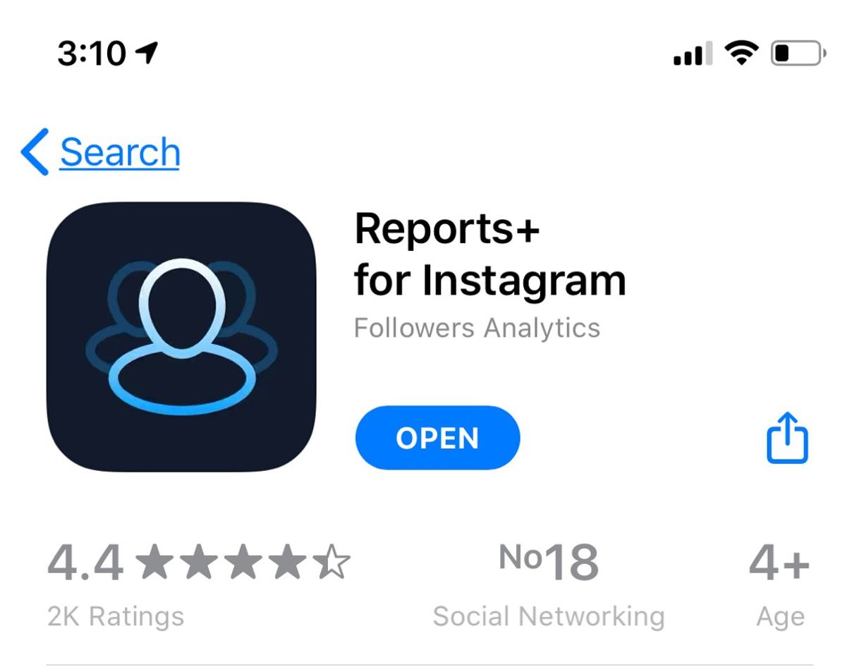 App Reports for Followers Tracker