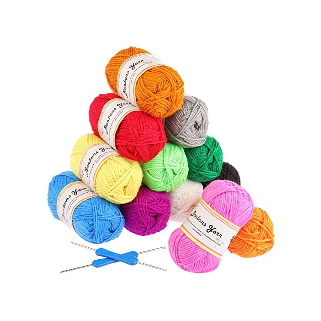 Product Ovillos de Lana 12x50g/colore Fuyit 100% Acrílicos Skeins perfecto para cualquier proyecto