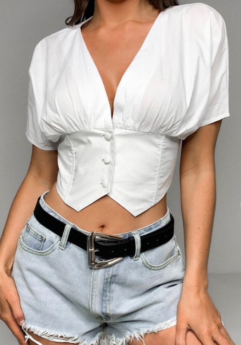 Moda White corset top