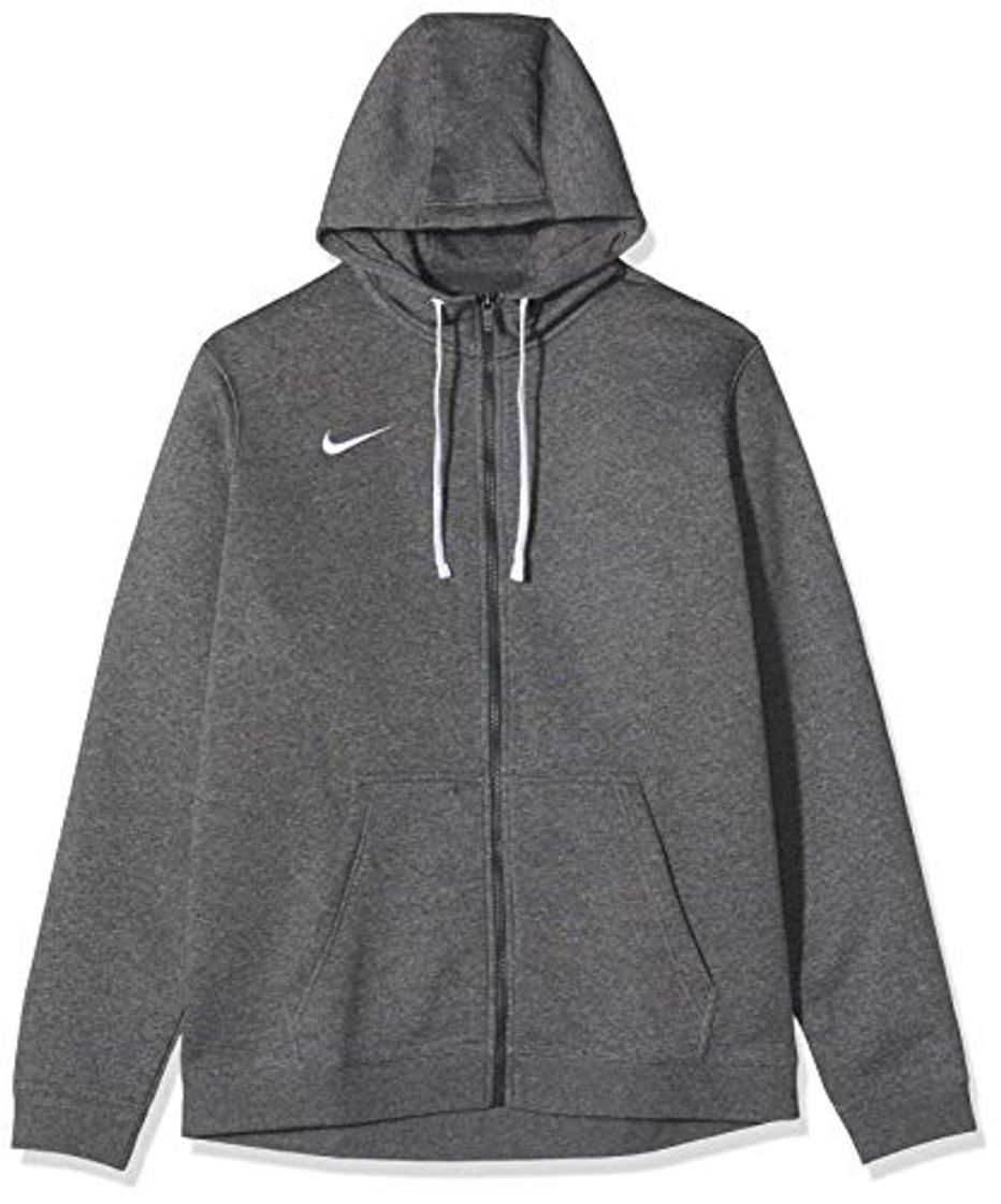 Social NIKE M Hoodie FZ FLC TM Club19 Sudadera, Hombre, Charcoal Heathr/Anthracite/White/