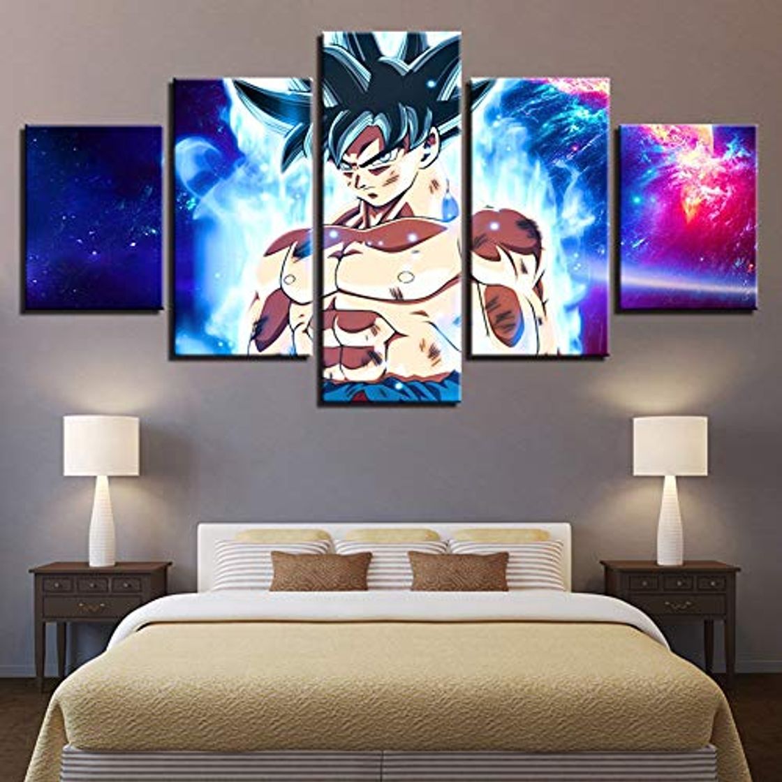 Producto QJXX 5 Piezas De Arte De Pared Goku Fotos Foto Cuadros En Lienzo Lonas