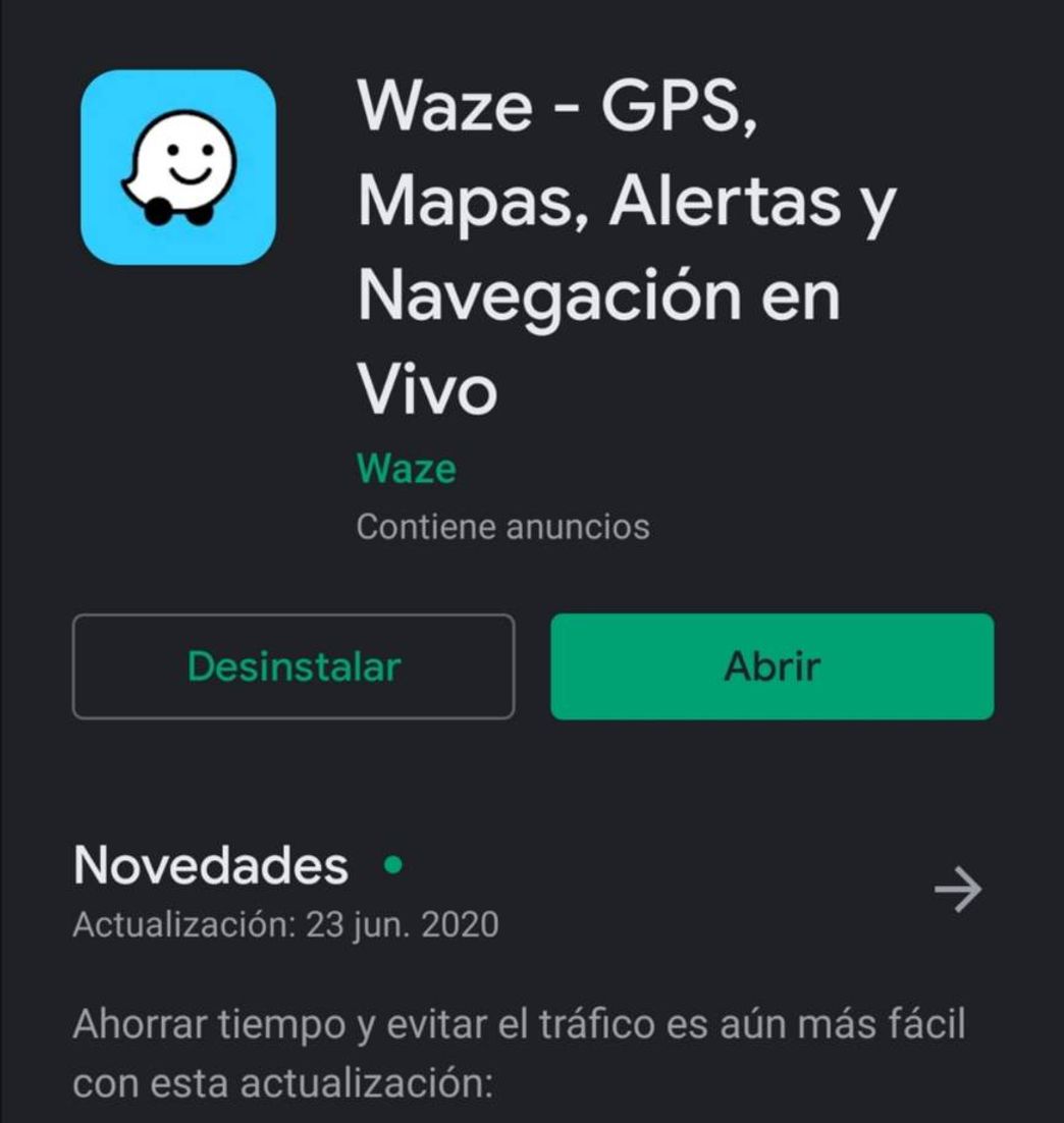 App Waze - GPS