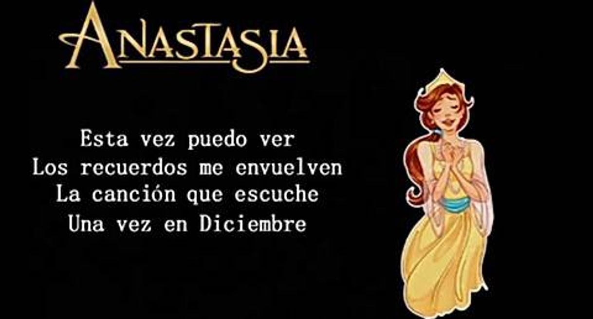 Canción Anastasia - Una Vez En Diciembre