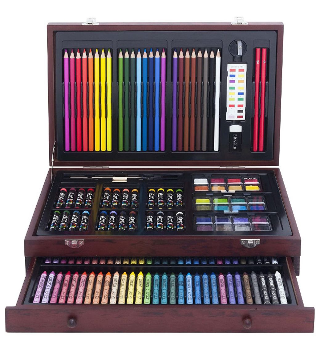 Social Set de acuarelas, colores y crayones.