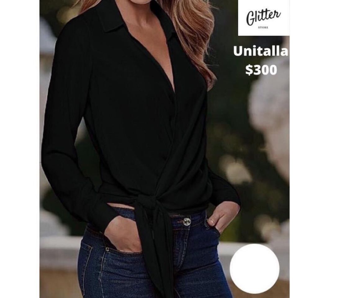 Social Glitter Store - Blusa negra