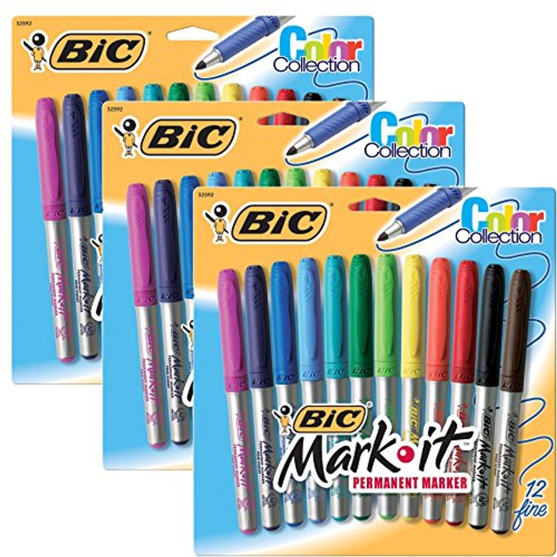 Producto BIC gpmap12-ast Mark-ittm Marcador Permanente Color Collection 12 Count