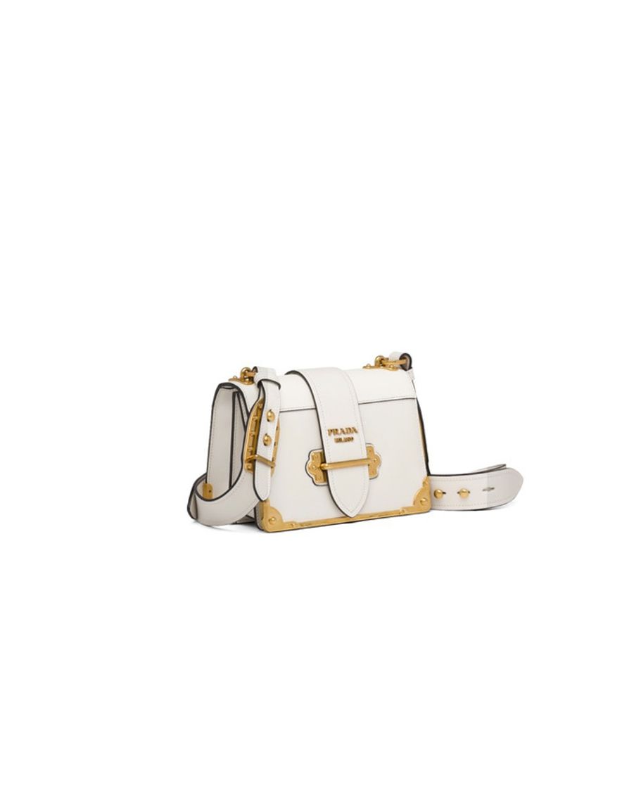 Social Prada Cahier leather shoulder bag