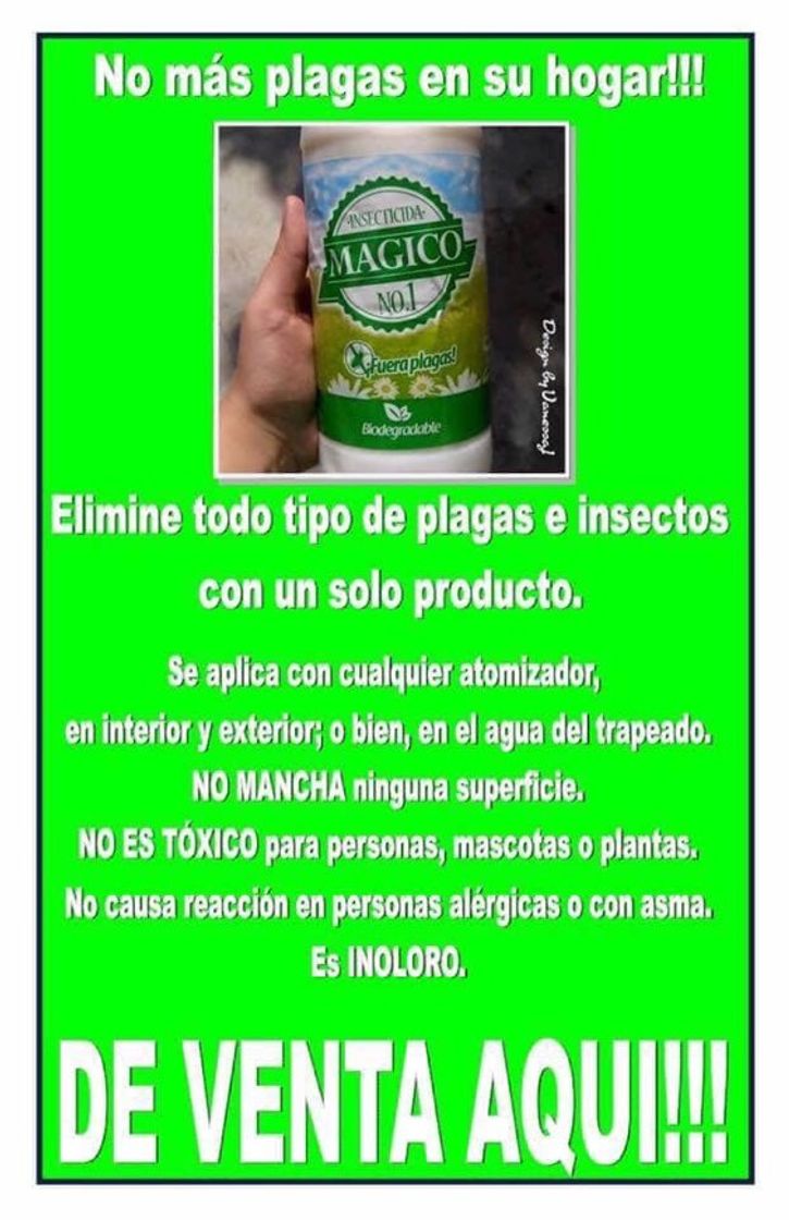 Producto Insecticida Mágico no.1