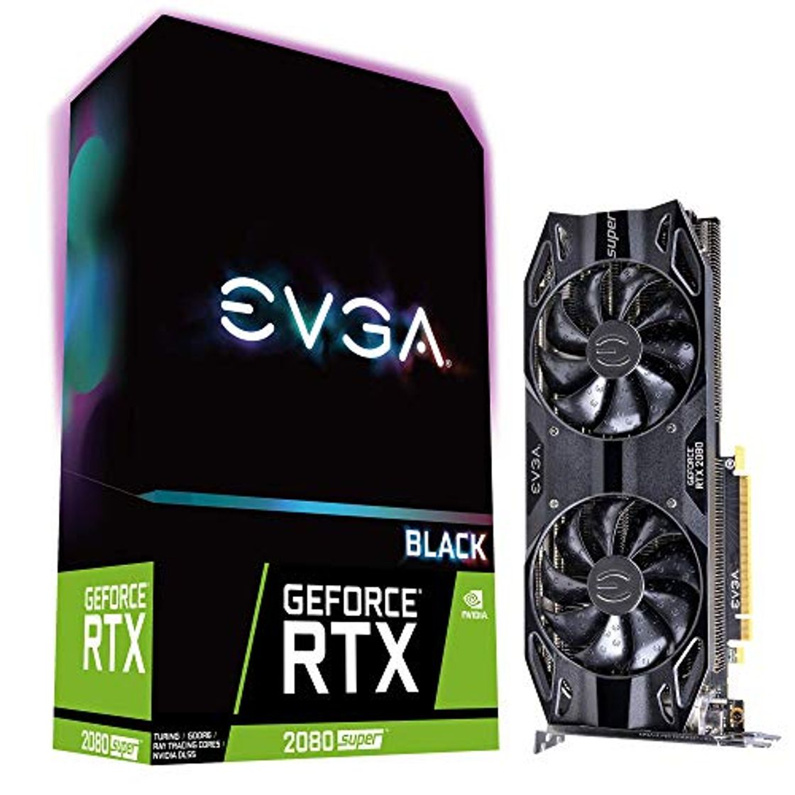 Social EVGA GeForce RTX 2080 Super Black Gaming 8GB GDDR6 08G