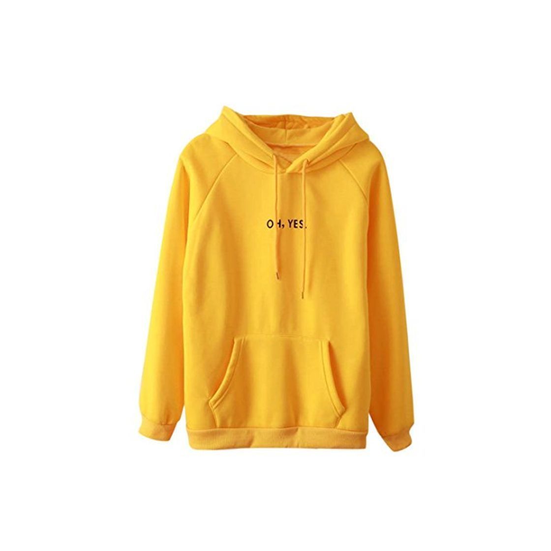 Social K-youth Sudaderas para Mujer, OH, Yes.” Letras Mujer Sudaderas con Capucha Manga