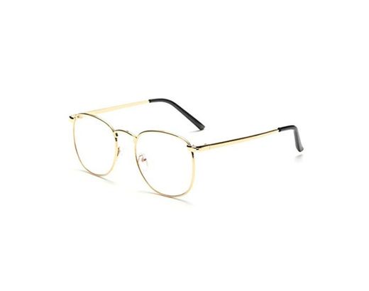 Flydo Gafas de lentes transparentes gafas de lectura decoración para hombres mujeres