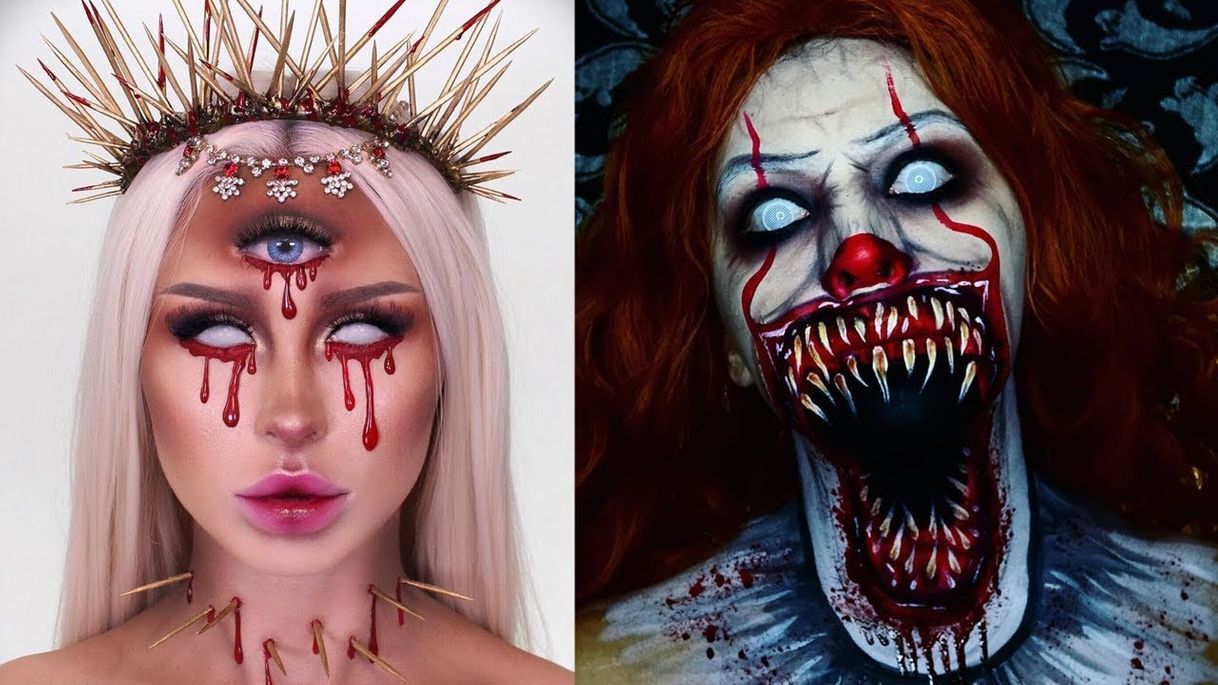 Moda Scary Halloween Makeup Ideas - YouTube