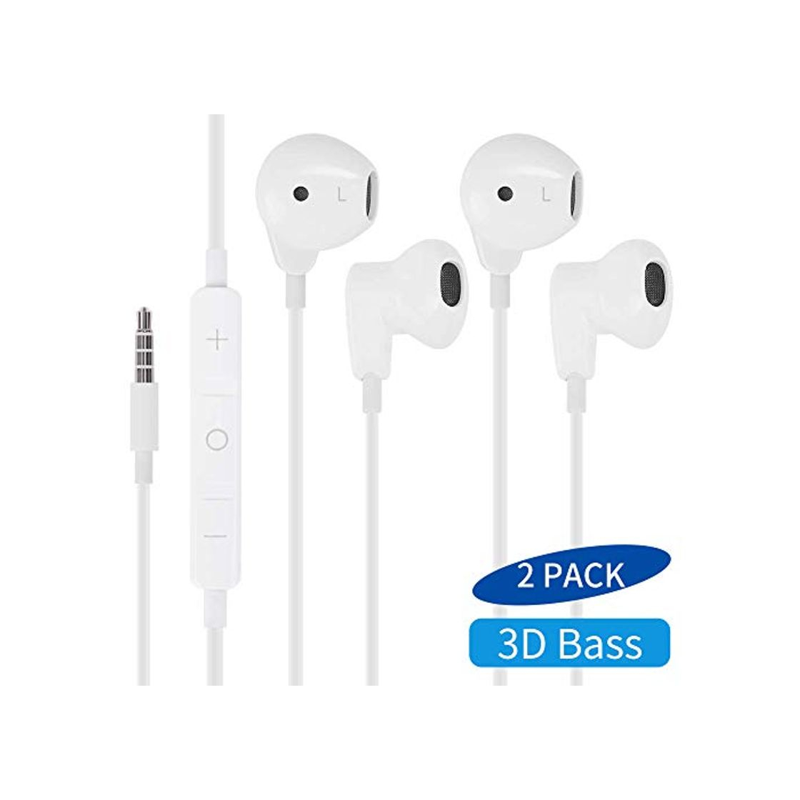 Social MASOMRUN Auriculares con Cable Sonido estéreo Auriculares intrauditivos con Auriculares de 3.5