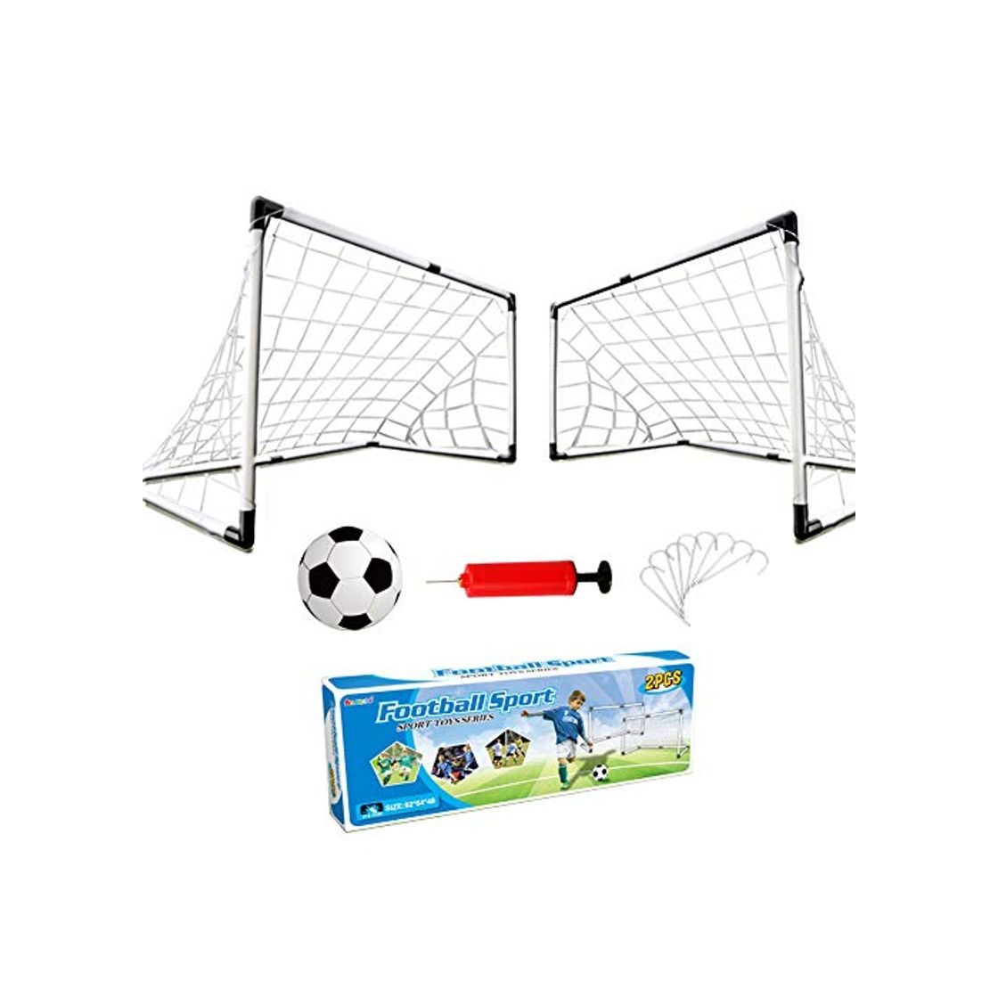 Product Dreamon Juego de 2 Puertas de Fútbol Infantil Portería de Fútbol y Bolas interactiva Juguete para Niños