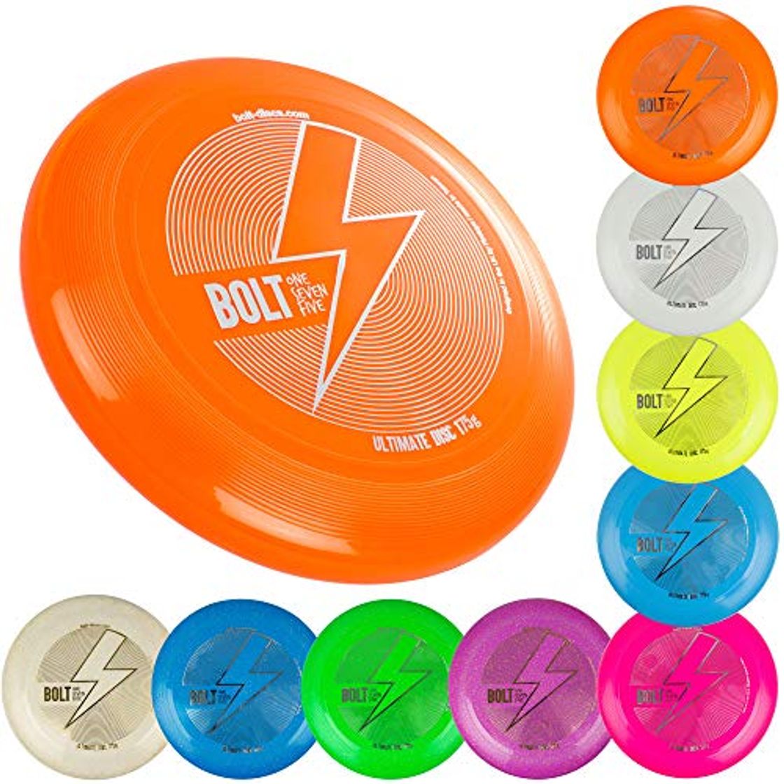 Product BOLT OneSevenFive Ultimate Frisbee Flying Disc! ¡Cinco Colores UV Disponibles!