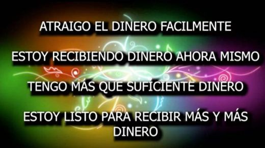 AFIRMACIONES PODEROSAS PARA ATRAER DINERO. 👁👄👁