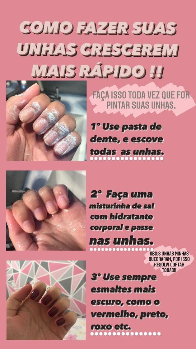 Social Receita E Dicas Para As Unhas✨