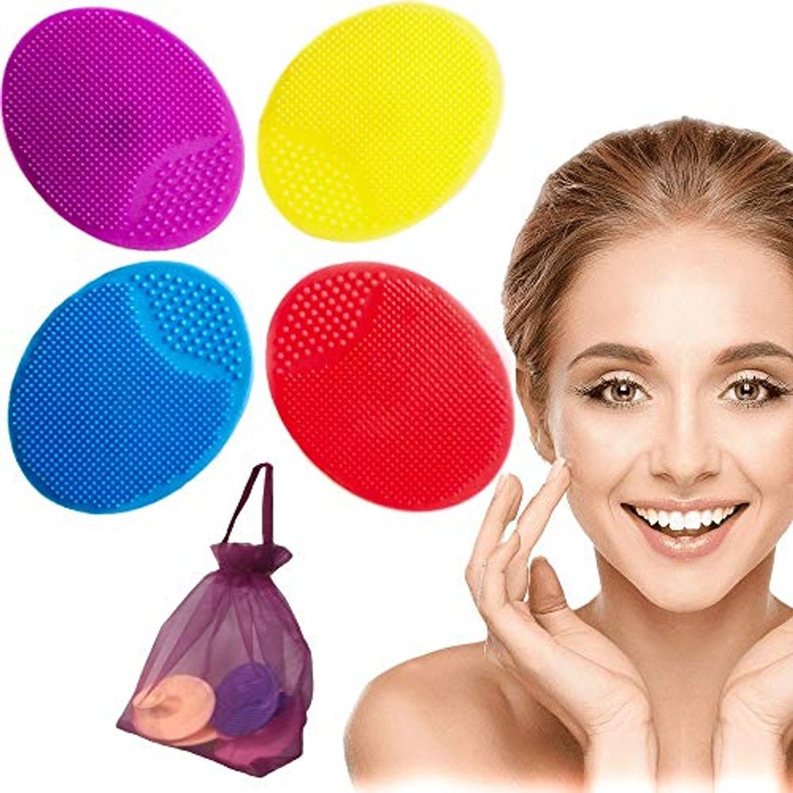 Productos Cepillo Limpieza Facial Exfoliante 4X Piel Sensible Regalo Bolsa Masajeador Limpiador Suave Depurador Se Silicona Antiedad Cuidado Delicado