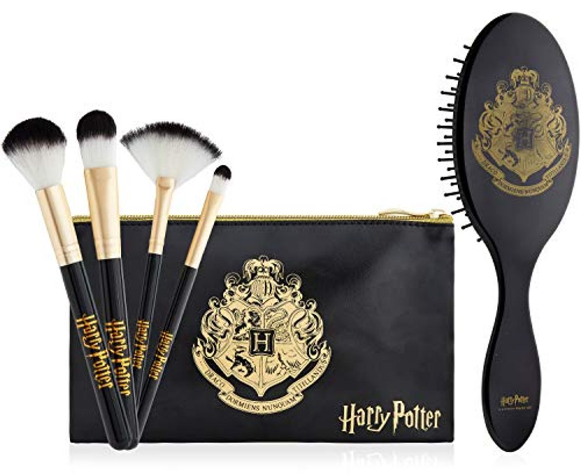 Fashion Harry Potter Set Brochas de Maquillaje y Cepillo Pelo