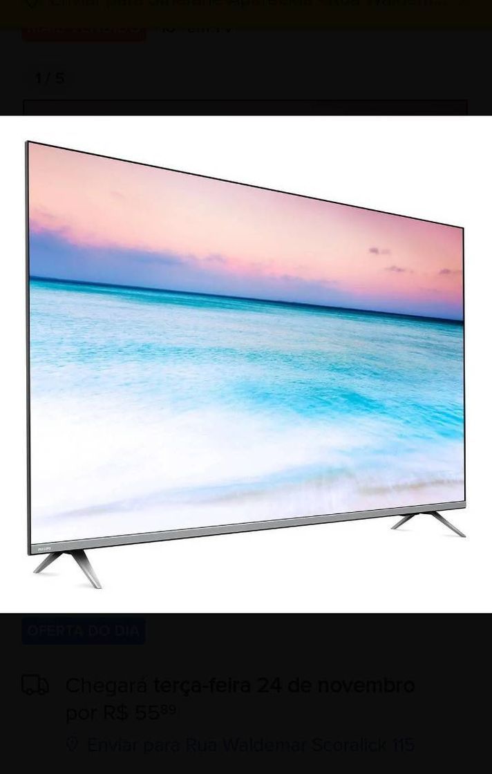 Moda Smart TV Philips 50PUG6654/78 LED 4K 50" | Mercado Livre