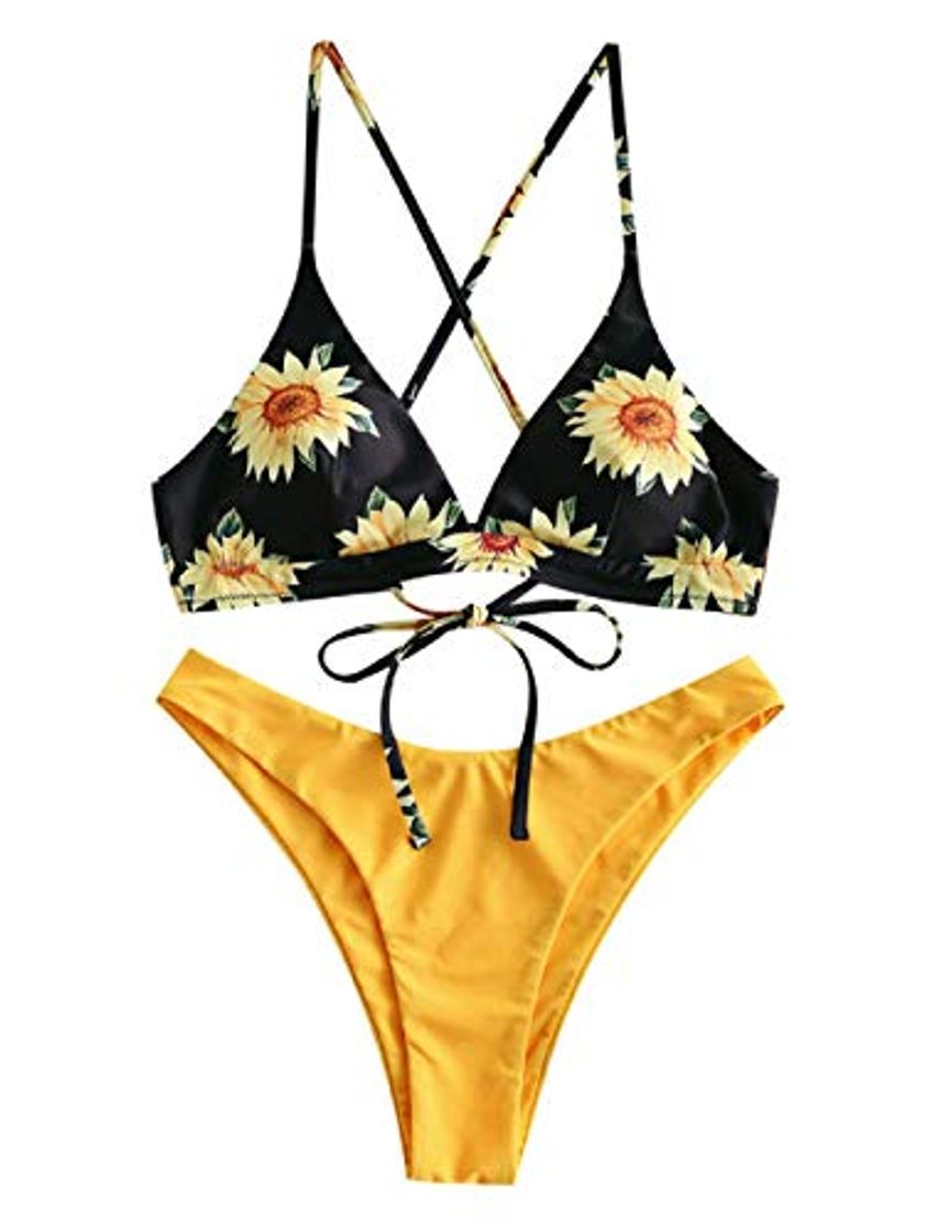 Fashion ZAFUL Conjunto de bikini de dos piezas