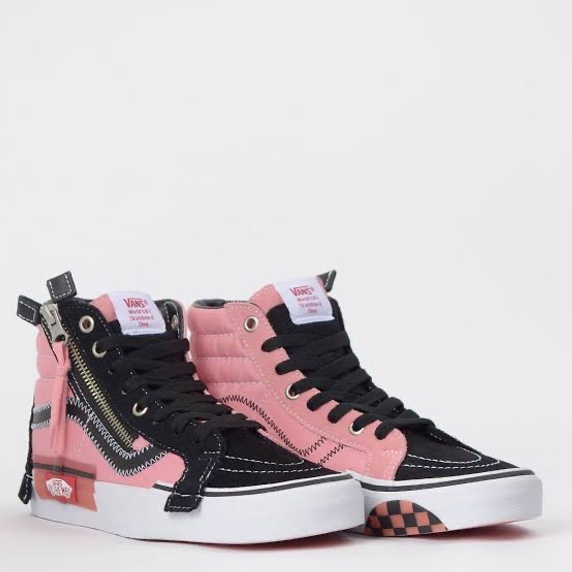 Fashion Tênis Vans Sk8 Hi Reissue Cap Black Pink VN0A3WM1BEM