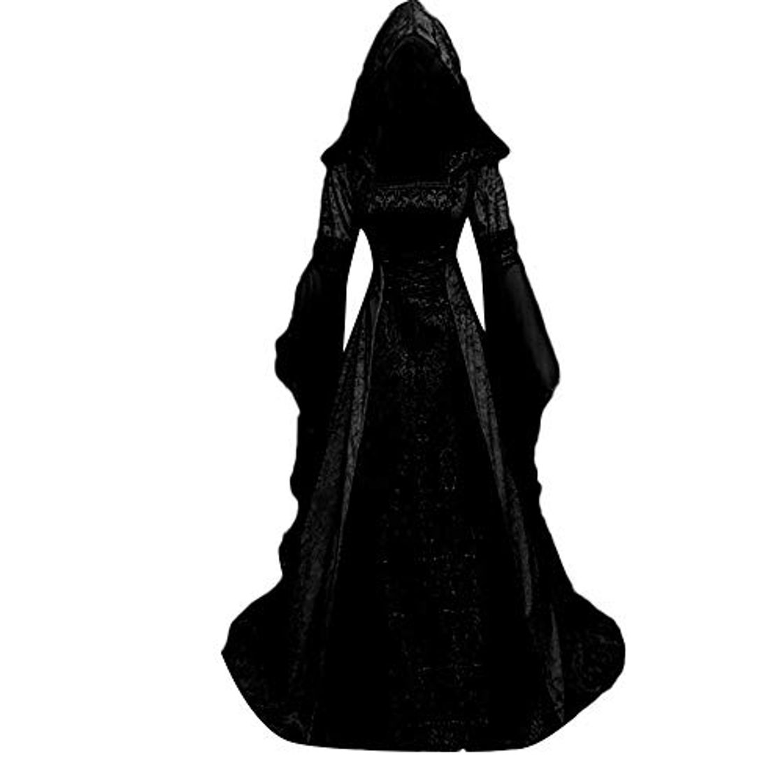 Product beautyjourney Vestido de túnica con Capucha de época Medieval de Mujer Tamaño Grande Manga Larga Palabra de Longitud Cosplay Maxi Vestidos Vestido de Fiesta Vestido de Noche